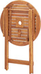 vidaXL - Tuintafel - inklapbaar - 60x75 - cm - massief - acaciahout