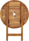 vidaXL - Tuintafel - inklapbaar - 70 - cm - massief - acaciahout