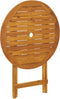 vidaXL - Tuintafel - inklapbaar - 70 - cm - massief - acaciahout