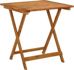 vidaXL - Tuintafel - inklapbaar - 70x70x75 - cm - massief - acaciahout