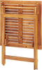 vidaXL - Tuintafel - inklapbaar - 70x70x75 - cm - massief - acaciahout
