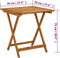 vidaXL - Tuintafel - inklapbaar - 70x70x75 - cm - massief - acaciahout