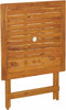 vidaXL - Tuintafel - inklapbaar - 70x70x75 - cm - massief - acaciahout
