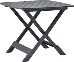 vidaXL - Tuintafel - inklapbaar - 79x72x70 - cm - kunststof - antraciet