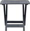vidaXL - Tuintafel - inklapbaar - 79x72x70 - cm - kunststof - antraciet