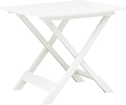 vidaXL - Tuintafel - inklapbaar - 79x72x70 - cm - kunststof - wit