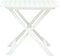 vidaXL - Tuintafel - inklapbaar - 79x72x70 - cm - kunststof - wit