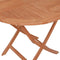 vidaXL - Tuintafel - inklapbaar - 85x76 - cm - massief - teakhout