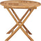 vidaXL - Tuintafel - inklapbaar - 85x76 - cm - massief - teakhout
