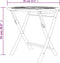 vidaXL - Tuintafel - inklapbaar - 85x76 - cm - massief - teakhout