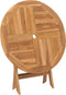 vidaXL - Tuintafel - inklapbaar - 85x76 - cm - massief - teakhout