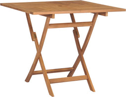 vidaXL - Tuintafel - inklapbaar - 85x85x76 - cm - massief - teakhout