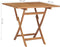 vidaXL - Tuintafel - inklapbaar - 85x85x76 - cm - massief - teakhout
