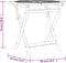 vidaXL - Tuintafel - inklapbaar - 85x85x76 - cm - massief - teakhout