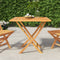 vidaXL - Tuintafel - inklapbaar - 85x85x76 - cm - massief - teakhout