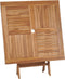 vidaXL - Tuintafel - inklapbaar - 85x85x76 - cm - massief - teakhout