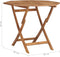vidaXL - Tuintafel - inklapbaar - 85x85x76 - cm - massief - teakhout