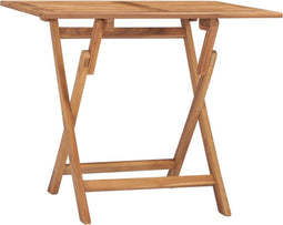 vidaXL Tuintafel inklapbaar 90x60x75 cm massief teakhout