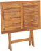 vidaXL Tuintafel inklapbaar 90x60x75 cm massief teakhout