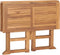 vidaXL - Tuintafel - inklapbaar - 90x90x75 - cm - massief - teakhout