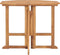 vidaXL - Tuintafel - inklapbaar - 90x90x75 - cm - massief - teakhout