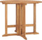 vidaXL - Tuintafel - inklapbaar - Ø - 90x75 - cm - massief - teakhout