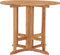 vidaXL - Tuintafel - inklapbaar - Ø - 90x75 - cm - massief - teakhout
