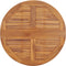 vidaXL - Tuintafel - inklapbaar - Ø - 90x75 - cm - massief - teakhout
