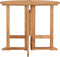 vidaXL - Tuintafel - inklapbaar - Ø - 90x75 - cm - massief - teakhout