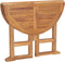 vidaXL - Tuintafel - inklapbaar - Ø - 90x75 - cm - massief - teakhout