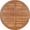 vidaXL - Tuintafel - inklapbaar - Ø110x75 - cm - massief - teakhout
