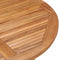 vidaXL - Tuintafel - inklapbaar - Ø110x75 - cm - massief - teakhout
