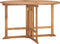 vidaXL - Tuintafel - inklapbaar - Ø110x75 - cm - massief - teakhout