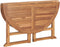 vidaXL - Tuintafel - inklapbaar - Ø110x75 - cm - massief - teakhout