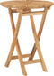 vidaXL - Tuintafel - inklapbaar - Ø60 - cm - massief - teakhout