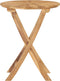vidaXL - Tuintafel - inklapbaar - Ø60 - cm - massief - teakhout