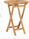 vidaXL - Tuintafel - inklapbaar - Ø60 - cm - massief - teakhout
