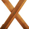 vidaXL - Tuintafel - inklapbaar - Ø60x75 - cm - massief - eucalyptushout