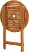 vidaXL - Tuintafel - inklapbaar - Ø60x75 - cm - massief - eucalyptushout