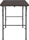 vidaXL - Tuintafel - inklapbaar - rattan - look - 120x60x74 - cm - HDPE - bruin