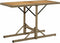 vidaXL - Tuintafel - massief - acaciahout - en - poly - rattan - beige