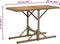 vidaXL - Tuintafel - massief - acaciahout - en - poly - rattan - beige