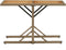 vidaXL - Tuintafel - massief - acaciahout - en - poly - rattan - beige