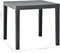 vidaXL - Tuintafel - met - 2 - banken - kunststof - antraciet