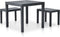 vidaXL - Tuintafel - met - 2 - banken - kunststof - antraciet