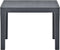 vidaXL - Tuintafel - met - 2 - banken - kunststof - antraciet