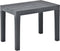 vidaXL - Tuintafel - met - 2 - banken - kunststof - antraciet