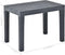 vidaXL - Tuintafel - met - 2 - banken - kunststof - antraciet