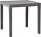 vidaXL - Tuintafel - met - 2 - banken - kunststof - bruin