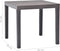 vidaXL - Tuintafel - met - 2 - banken - kunststof - bruin